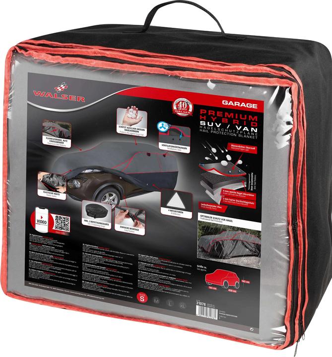 Actual product image Walser SUV Hail Protection Tarpaulin Premium Hybrid, Hail Protection Garage Size S