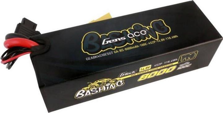 Actual product image Gens Ace Gens ace 8000mAh 14.8V 100C 4S2P Lipo Battery Pack (14.80 V, 8000 mAh)