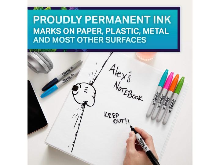 Produktbild Sharpie Permanent Marker Fine (Mehrfarbig, 1 mm, 18 x)