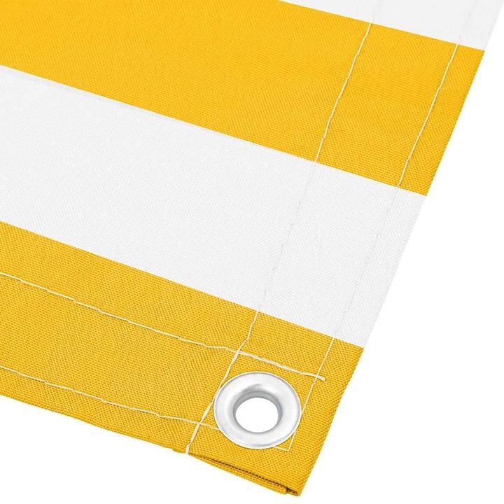 Immagine prodotto VidaXL Schermo privacy per balcone a righe bianche e gialle (1000 cm)
