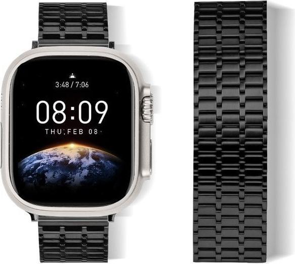 Produktbild MU Classic Stainless Steel Series Edelstahl Armband (24 mm, 42 mm, 44 mm, 45 mm, Edelstahl, Apple Watch Series 4, Apple Watch SE, Apple Watch Series 6, Apple Watch Series 5, Apple Watch Series 8, Apple Watch Series 3, Apple Watch Series 9, Apple Watch Series 1, Apple Watch Series 2, Apple Watch Series 7)