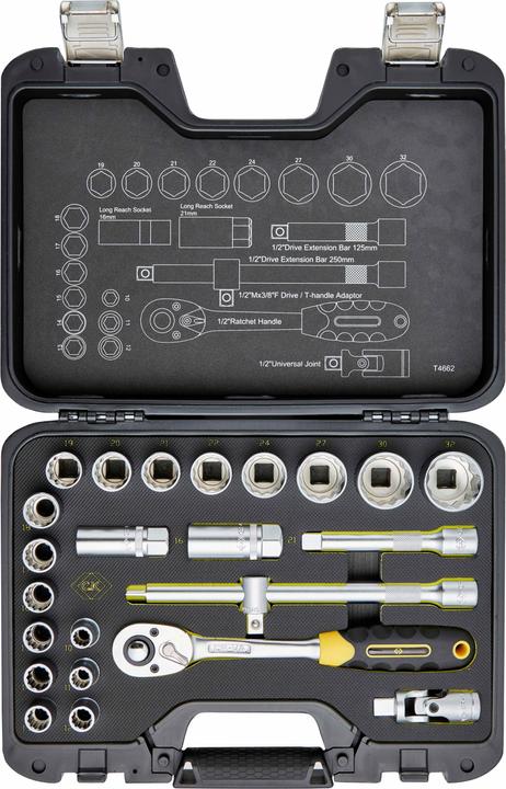 Actual product image C.K Magma Socket wrench set, 1/2", 24 pieces (1/2")