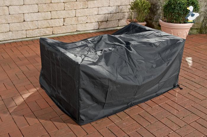Produktbild Swisshandel24 Abdeckhaube 148x83x80, Sofa & Fusshocker Molde, schwarz