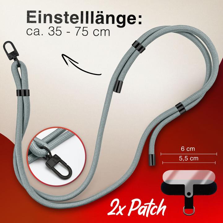 Actual product image Nalia HoldMe Lanyard Handykette - Universal Trageband für Smartphones - Verstellbar, Soft & Elastisch