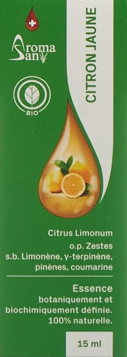 Actual product image AromaSan Lemon organic essence (15ml)