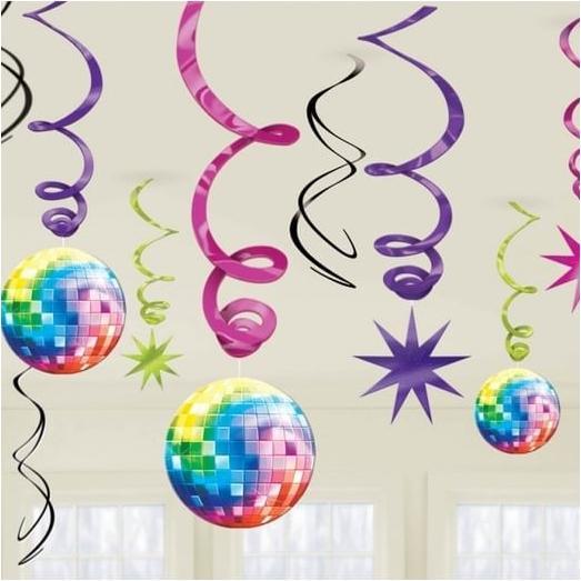 Actual product image Amscan Decorative spirals Disco Fever 70's