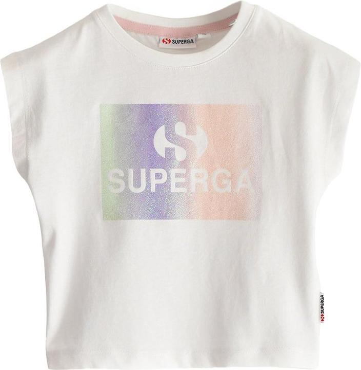 Actual product image Superga Childrens/Kids Glitter Cropped T-Shirt (110)