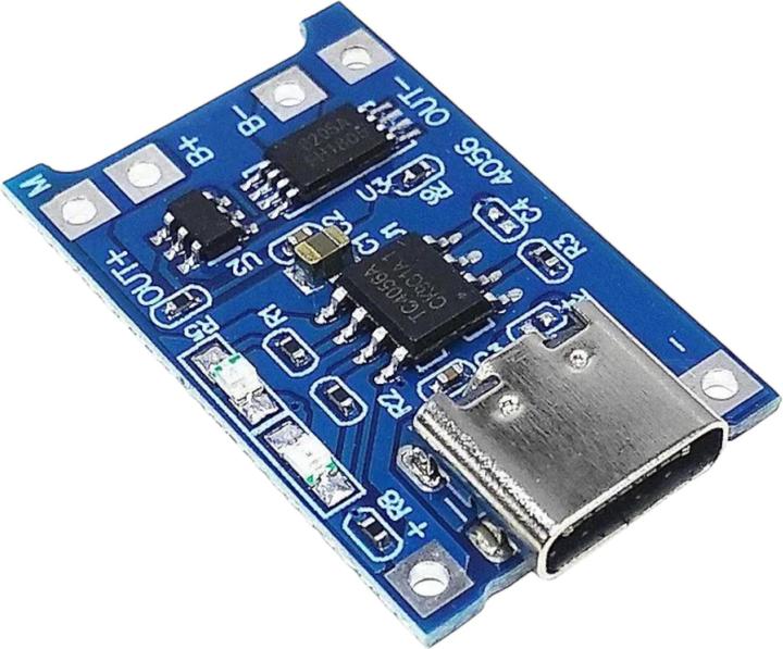 Actual product image Purecrea TP4056 Lithium LiPo battery Battery charging module USB C 5V 1A