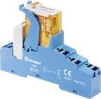Actual product image Finder Complete relay 16A 1 C/O 230V AC, with LED, complete with relay, base with "push-in" terminal
