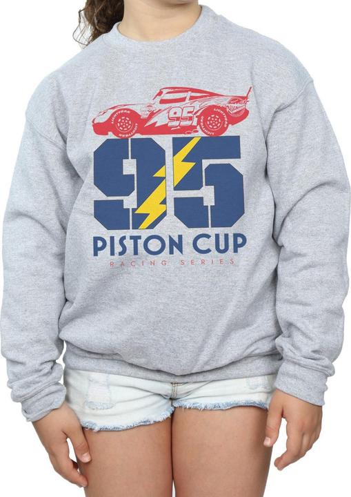 Actual product image Disney Girls Cars Piston Cup 95 Sweatshirt (152, 158)