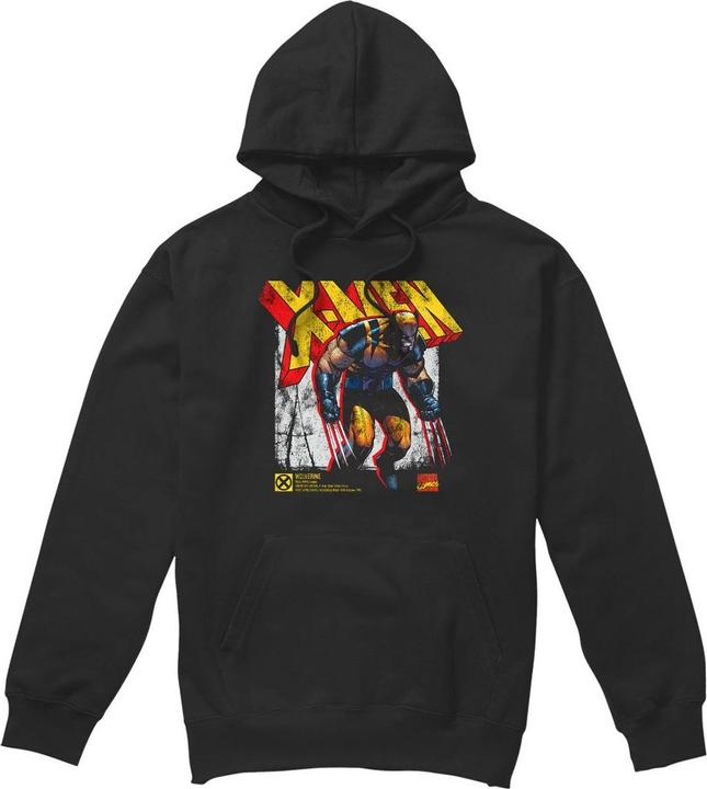 Immagine prodotto X-Men Felpa con Cappuccio Wolverine Infografica Uomo (L)