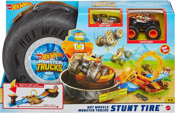 Produktbild Hot Wheels Monster Trucks - Stunt-Reifen-Spielset