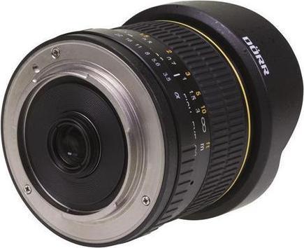 Produktbild Dörr Fisheye Objektiv 8mm f 3.5, für Sony (Sony A, APS-C / DX)