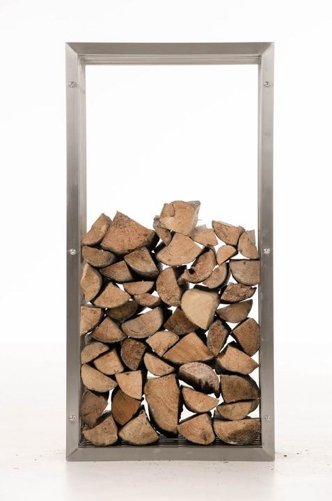 Immagine prodotto CLP Porta legna Irving 40x50x100, acciaio inox (40 x 50 x 100 cm)
