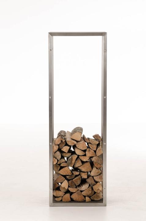 Image du produit CLP Support pour bois de chauffage Irving 40x50x150, acier inoxydable (40 x 50 x 150 cm)