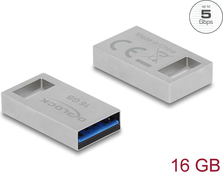 Actual product image Delock USB flash drive (16 GB, USB-A, USB 3.0)