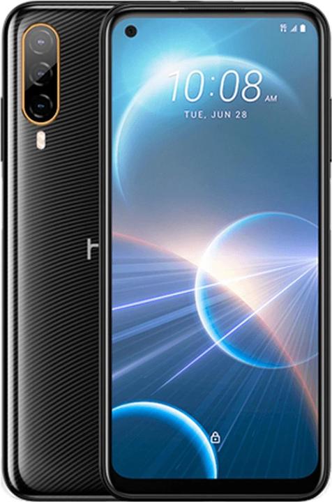 HTC Desire 22 Pro (128 GB, Schwarz, 6.60", Hybrid Dual SIM, 64 Mpx, 5G)