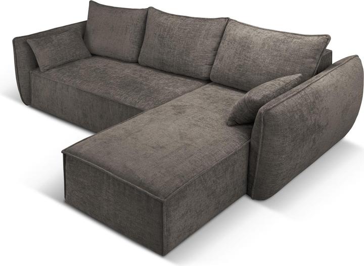 Actual product image Micadoni Right Corner Sofa With Bed Function And Box, "Kaelle", 4 Seats, 252x165x87Made in Europe (Corner sofa)