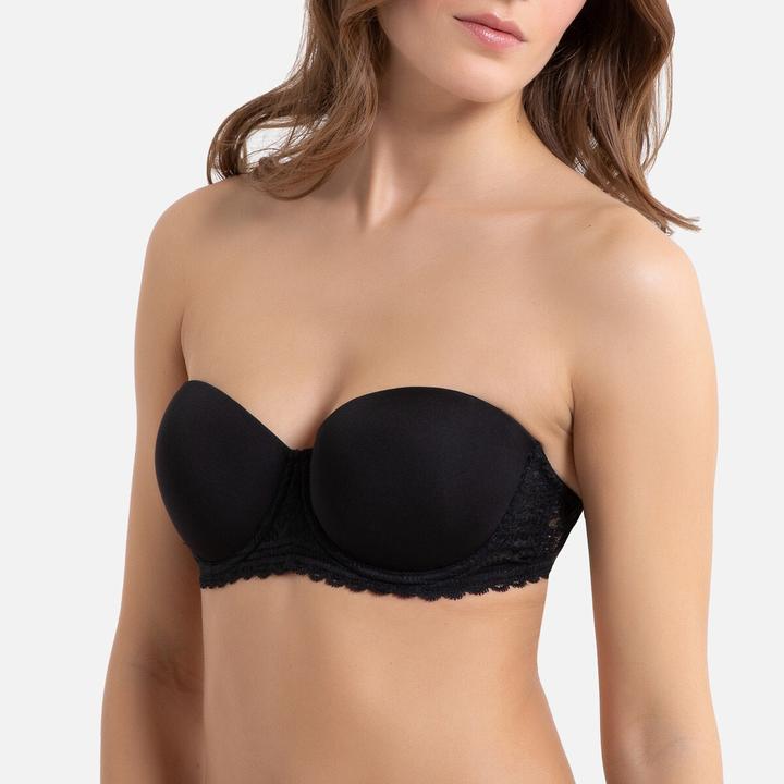 Image du produit La Redoute Collections Soutien-gorge bandeau en dentelle recyclée (80 C)