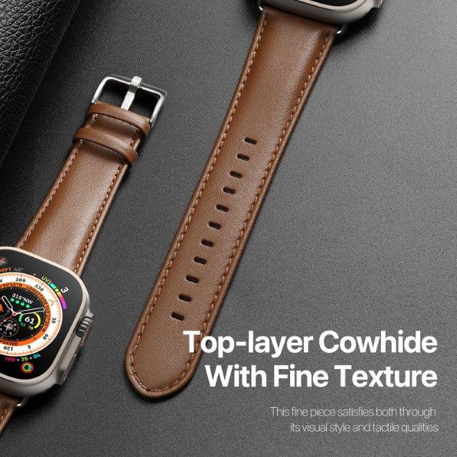 Actual product image Dux Ducis YS Series Genuine Leather Bracelet (42 mm, 44 mm, 45 mm, 49 mm, Genuine leather)