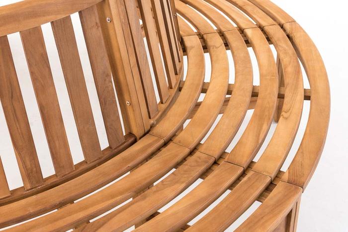 Produktbild Swisshandel24 Baumbank Novum rund 250 cm, teak