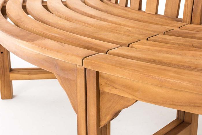 Produktbild Swisshandel24 Baumbank Novum rund 250 cm, teak