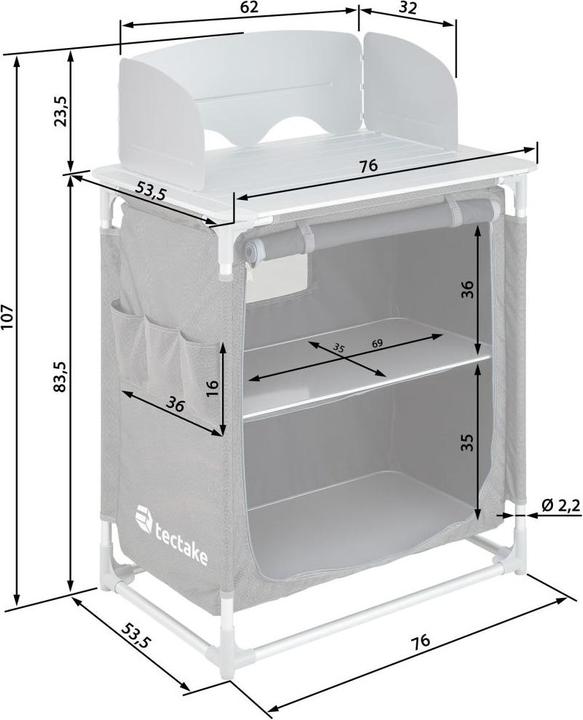 Produktbild tectake Campingküche