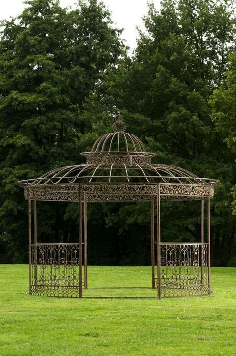 Produktbild Swisshandel24 XXL Luxus Pavillon Romantik rund 500 cm bronze (500 cm, 500 cm)