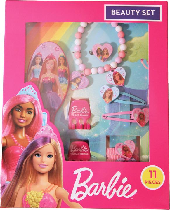 Image du produit TDL Set de beauté 11 pièces Barbie (Peigne, Élastiques à cheveux)
