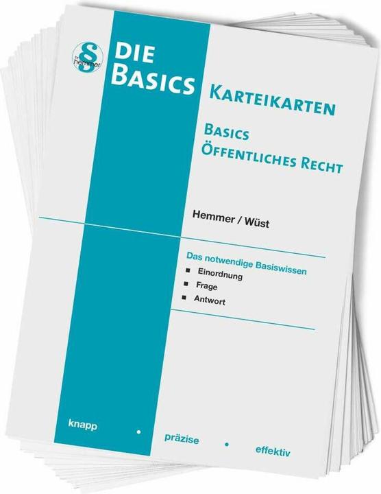 Produktbild Basics Öffentliches Recht (Deutsch, Karl E. Hemmer, Achim Wüst, 2020)
