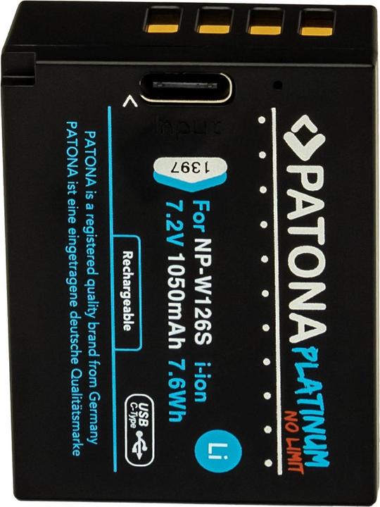 Immagine prodotto Patona Platino USB-C Fujifilm NP-W126S (Accumulatore di carica elettrica)