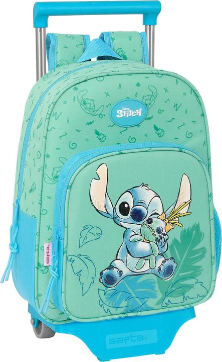 Produktbild Stitch Schulrucksack mit Rädern Aloha türkis 26 x 34 x 11 cm