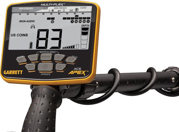 Actual product image Garrett Ace APEX metaaldetector met Z-Lynk hoofdtelefoon