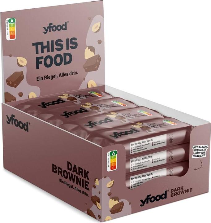 Image du produit YFood Brownie & Noix grillées (Noix, Brownie, 12 pcs, 720 g)