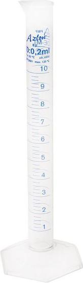 Rs Pro PMP Messzylinder mit Skala, 10ml, L. 140mm