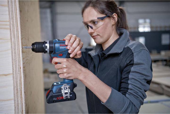 Actual product image Bosch Professional GSB 18V-90 C cordless impact drill (2x4.0Ah ProCore, GAL 18V-40, L) (Rechargeable battery operated)