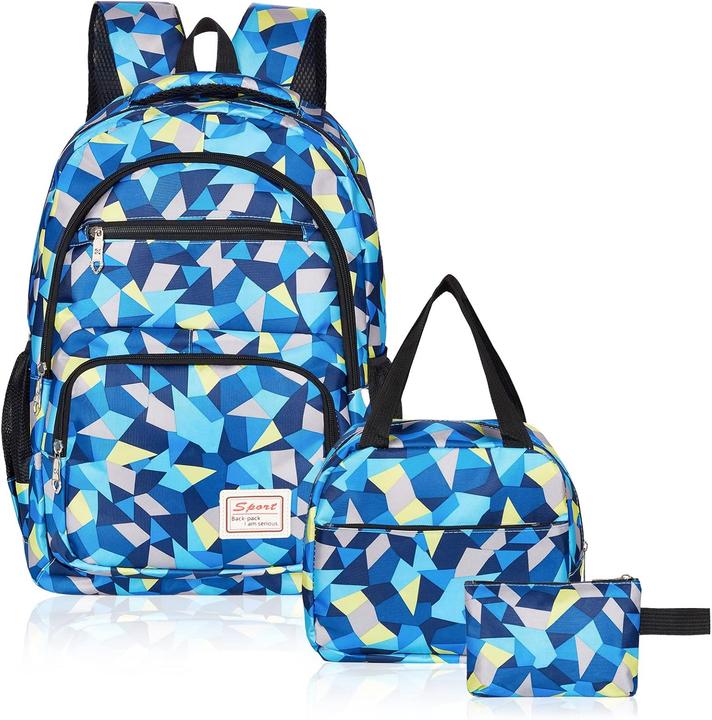 Actual product image Sciphylia Schulrucksack-Set mit Lunchpaket & Federmäppchen
