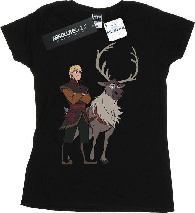 Actual product image Disney Womens/Ladies Frozen 2 Sven And Kristoff Cotton T-Shirt (XL)
