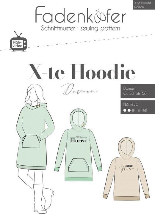 Produktbild Fadenkäfer Schnittmuster Hoodie