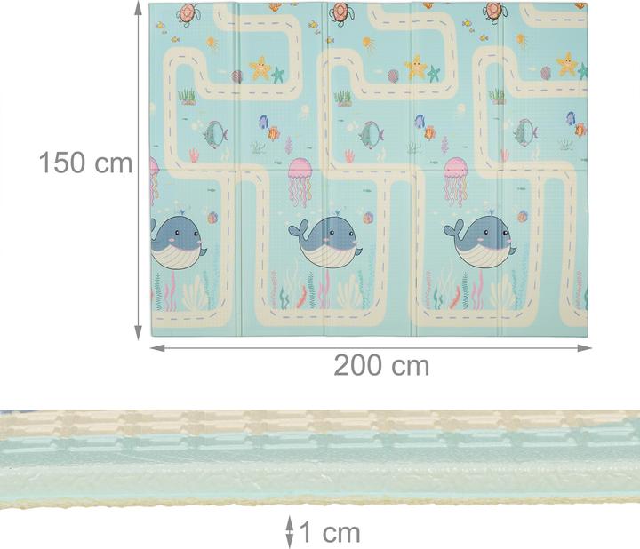 Actual product image Relaxdays foldable playmat (200 x 150 x 1 cm)