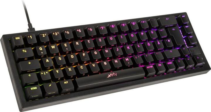 Actual product image CHERRY xtrfy K5 Gaming Keyboard TKL, RGB - Black (DE, Cable)