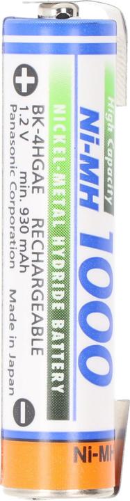 Produktbild Panasonic Akku BK-4HGAE Micro AAA HR-4U mit Lötfahne U-Form (AAA, 1000 mAh)