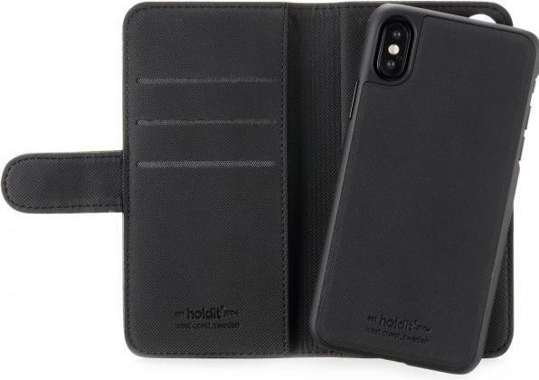 Immagine prodotto OEM Custodia a portafoglio con magnete nero per iPhone X/Xs (Apple iPhone X, Apple iPhone XS)