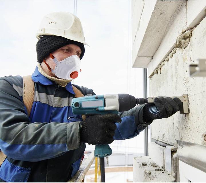 Actual product image Gime 2575496 Fine dust mask with valve FFP3 10 pcs. DIN EN 149:2001 + A1:2009 (FFP3)