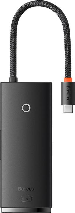 Produktbild Baseus LITE SERIES BS-OH020 HUB ADAPTER TYPE-C 6 PORT Black station (USB-C, 6 Ports)