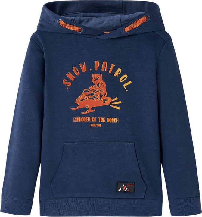 Blu navy melange e arancione