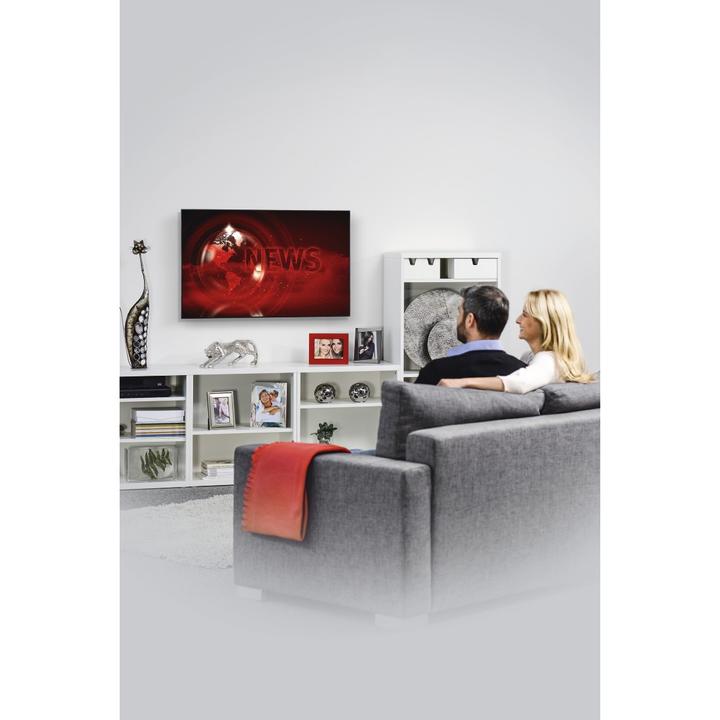 Immagine prodotto Hama Staffa da parete per TV, rigida, 165 cm (65") fino a 35 kg, distanza dalla parete 2,3 cm (Muro, 165", 35 kg)