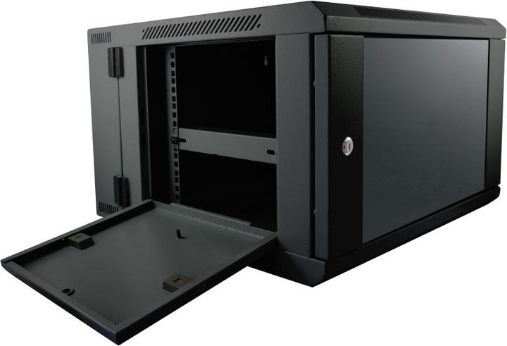 Immagine prodotto Allnet 19 alloggiamento a parete 6U W600 / D600mm 2 pezzi *nero* serie SMB (6 HE, Rack da 19 pollici)