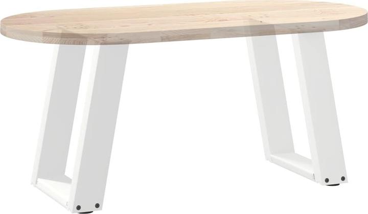 Image du produit VidaXL Pieds de table basse en U 2 pcs. Blanc 28x(42-43) cm Pied de table en acier