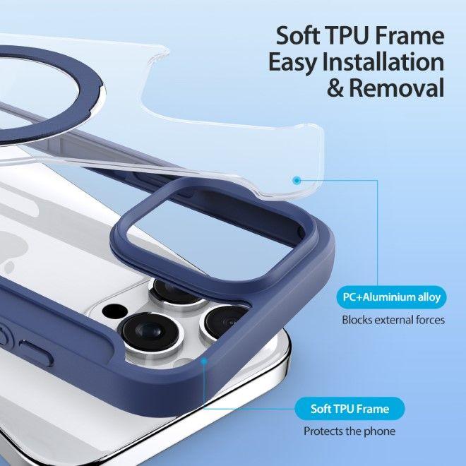 Produktbild Dux Ducis Skin X Pro 360° Ring Stand Series Lederhülle (Apple iPhone 16 Pro)